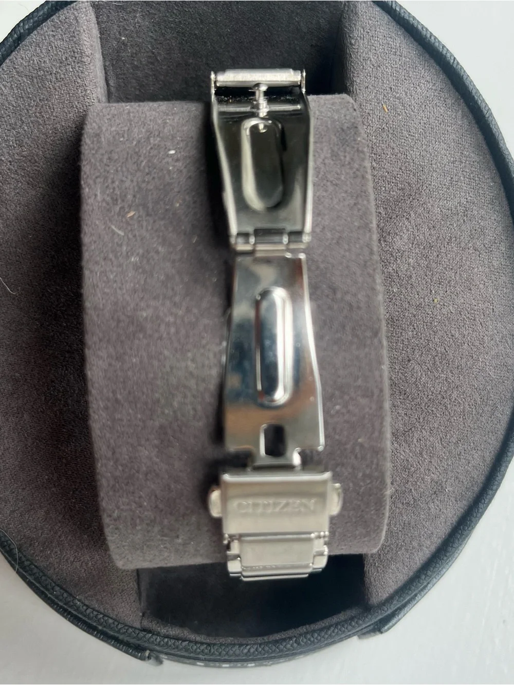 NEW Citizen AU1060-51E Eco-Drive Axiom Watch Stainless, Faceless Black Dial woma